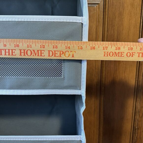 Over The Door Organizer Storage, 5 Shelf Hanging Door w/ 5 Large Capacity pocket - Picture 5 of 12